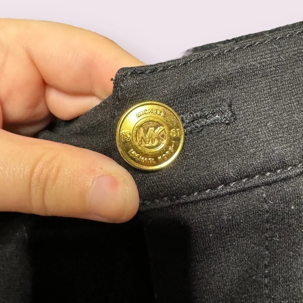 Michael Kors Black Slim Dress Pants Stretch Work Trousers Size 6